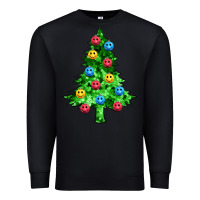 Black sequin's christmas tree Premium Sweatshirt - Zillion Design Studio