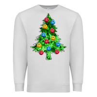 Dove Grey sequin's christmas tree Premium Sweatshirt - Zillion Design Studio