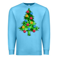 Ocean Blue sequin's christmas tree Premium Sweatshirt - Zillion Design Studio