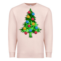 Pale Pink sequin's christmas tree Premium Sweatshirt - Zillion Design Studio