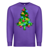 Purple sequin's christmas tree Premium Sweatshirt - Zillion Design Studio