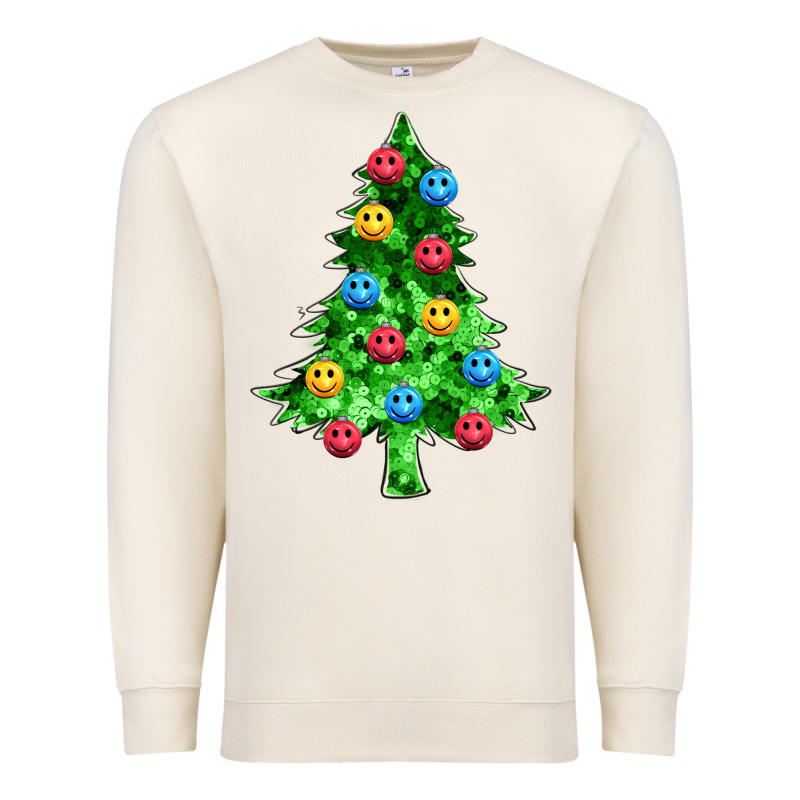 Sequin's Christmas Tree Premium Sweatshirt by Zillion Design Studio | Teevron