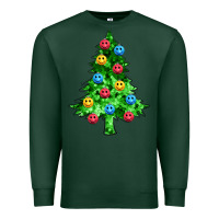 Sports Green sequin's christmas tree Premium Sweatshirt - Zillion Design Studio
