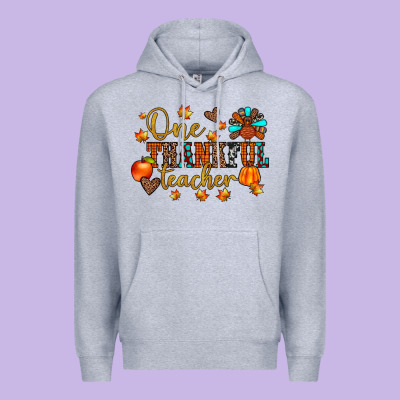 One Thankful Teacher Premium Hoodie Designed By Jahusdesignshop