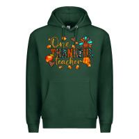Sports Green one thankful teacher Premium Hoodie - JahusDesignShop