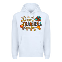 White one thankful teacher Premium Hoodie - JahusDesignShop