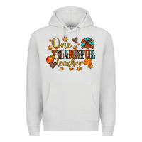 Dove Grey one thankful teacher Premium Hoodie - JahusDesignShop