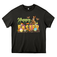 Asphalt Happy Easter Heavy Core Tee - LillyAllenDesigns