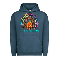 Pigment Midnight Navy let's go camping rainbow Urban Hoodie - JahusDesignShop