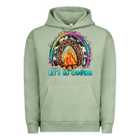 Pigment Oil Green let's go camping rainbow Urban Hoodie - JahusDesignShop