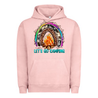Pigment Salmon let's go camping rainbow Urban Hoodie - JahusDesignShop