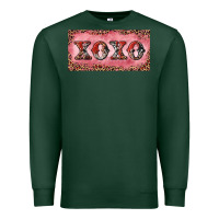 Sports Green Xoxo cowhide and leopard Premium Sweatshirt - RanaPortraitStore