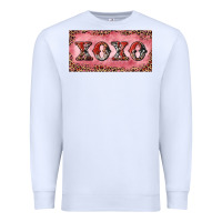 White Xoxo cowhide and leopard Premium Sweatshirt - RanaPortraitStore
