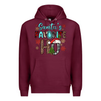 Burgundy santa s favorite ho Premium Hoodie - JahusDesignShop