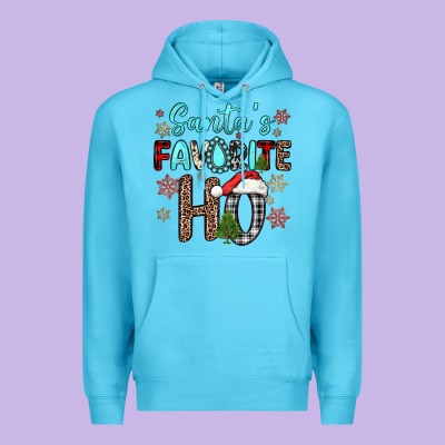 Santa S Favorite Ho Premium Hoodie Designed By Jahusdesignshop