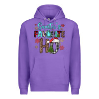 Purple santa s favorite ho Premium Hoodie - JahusDesignShop