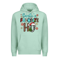 Seafoam santa s favorite ho Premium Hoodie - JahusDesignShop