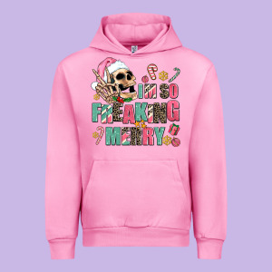I M So Freaking Merry Urban Hoodie Designed By Adodesignshop