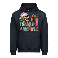 Navy i m so freaking merry Urban Hoodie - AdoDesignShop