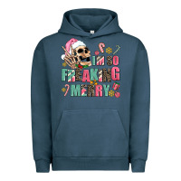 Pigment Midnight Navy i m so freaking merry Urban Hoodie - AdoDesignShop