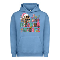 Pigment Pebble Blue i m so freaking merry Urban Hoodie - AdoDesignShop