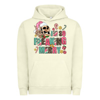 Pigment Pistachio i m so freaking merry Urban Hoodie - AdoDesignShop