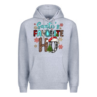 Heather Grey santa s favorite ho Premium Hoodie - JahusDesignShop