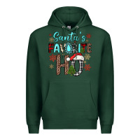 Sports Green santa s favorite ho Premium Hoodie - JahusDesignShop
