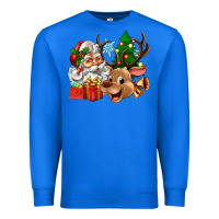 True Royal santa and reindeer Premium Sweatshirt - Zillion Design Studio