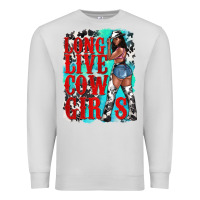 Dove Grey long live cowgirls Premium Sweatshirt - texasbilliewilder