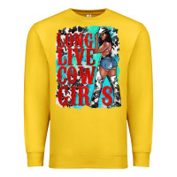 Lemon long live cowgirls Premium Sweatshirt - texasbilliewilder
