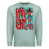 Seafoam long live cowgirls Premium Sweatshirt - texasbilliewilder