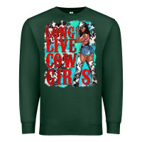 Sports Green long live cowgirls Premium Sweatshirt - texasbilliewilder