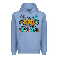 Colony Blue life is good you should get one Premium Hoodie - AdoDesignShop