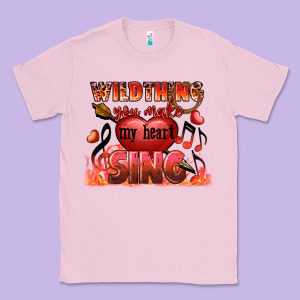 Valentine's Day Wild Thing You Make My Heart Sing Classic Tee Designed By Fadigitalartstudio