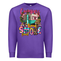 Purple campers have smore fun Premium Sweatshirt - RanaPortraitStore