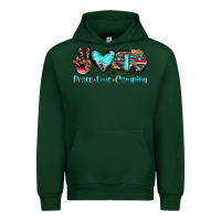 Forest Green peace love camping Urban Hoodie - JahusDesignShop