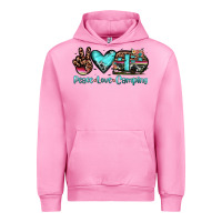 Fuchsia Pink peace love camping Urban Hoodie - JahusDesignShop