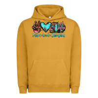 Pigment Peanut Butter peace love camping Urban Hoodie - JahusDesignShop
