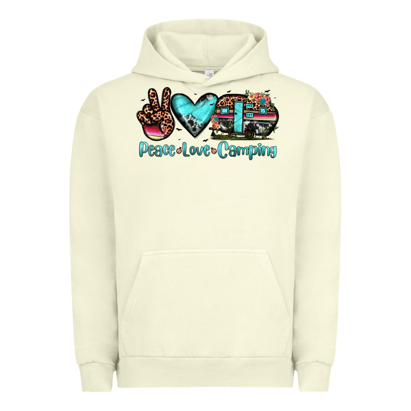 Peace Love Camping Urban Hoodie by JahusDesignShop | Teevron
