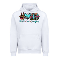 White peace love camping Urban Hoodie - JahusDesignShop