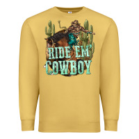 Antique Gold ride em cowboy Premium Sweatshirt - texasbilliewilder