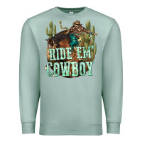 Seafoam ride em cowboy Premium Sweatshirt - texasbilliewilder