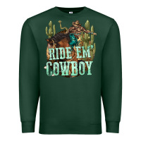 Sports Green ride em cowboy Premium Sweatshirt - texasbilliewilder