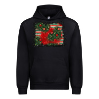 Black christmas ornament background Urban Hoodie - BundleAndBundleShop