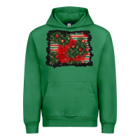 Emerald christmas ornament background Urban Hoodie - BundleAndBundleShop