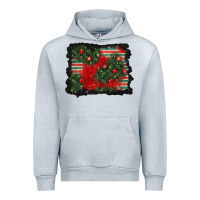 Heather Grey christmas ornament background Urban Hoodie - BundleAndBundleShop