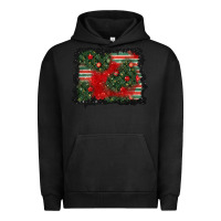 Pigment Black christmas ornament background Urban Hoodie - BundleAndBundleShop