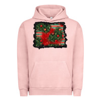 Pigment Salmon christmas ornament background Urban Hoodie - BundleAndBundleShop