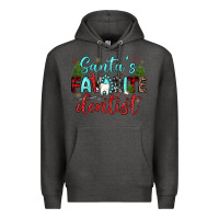 Charcoal Heather santas favorite dentist Premium Hoodie - JahusDesignShop